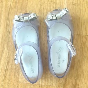 Mini Melissa ultra girl clear/glitter shoes